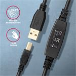 AXAGON ADR-210B, aktívny prepojovací kábel USB 2.0 A-M -> B-M, 10 m
