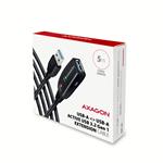 AXAGON ADR-305, USB 3.2 Gen 1 A-M -> A-F aktívny predlžovací / opakovací kábel, 5 m