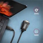 AXAGON ADS-1PQN, USB-A 2.0 na sériový RS-232 DB9-M FTDI adaptér / kábel 1,5 m