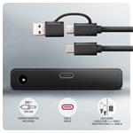 AXAGON ADSA-FPX, adaptér USB-C 10Gb/s - SATA 6G, 2,5"/3,5" SSD/HDD FAST PORT X, vrátane. Napájací zdroj AC