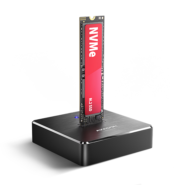 AXAGON ADSA-M2C11, dokovacia stanica USB-C s rýchlosťou 10 Gb/s pre 1× SSD M.2 NVMe/SATA