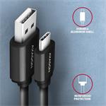 AXAGON BUCM-AM10TB, kábel TWISTER USB-C <-> USB-A, 0,6 m