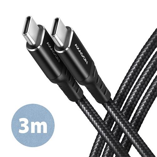 AXAGON BUCM-CM30AB, HQ kábel USB-C <-> USB-C, 3 m