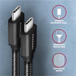 AXAGON BUCM3-CM15AB, SPEED kábel USB-C USB-C, 1.5m, čierny