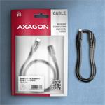 AXAGON BUCM32-CF10AB predlžovací kábel USB-C (M) <-> USB-C (F), 1m, USB 20Gbps, PD 240W, ALU, opletenie