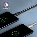 AXAGON BUCM32-CM20AB, SPEED+ kábel USB-C <-> USB-C, 2 m, USB 20Gbps, PD 100W 5A, 4k HD, ALU, opletenie, čierny