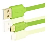 AXAGON BUMM-AM10QG, HQ kabel Micro USB - USB A, zelený, 1m
