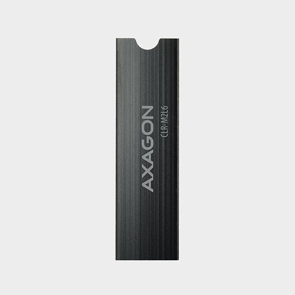 AXAGON CLR-M2L6, hliníkový chladič pre M.2 2280 SSD, 6 mm