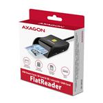 AXAGON CRE-SM3SD, USB-A FlatReader 4-slotová čítačka čipových kariet (eCard) SD/microSD/SIM, 1,3 m kábel