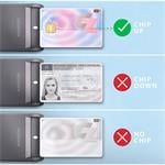 AXAGON CRE-SM3T, USB-A FlatReader kontaktná čítačka kariet Smart card (eObčanka), kábel 1,3 m
