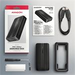 AXAGON EEM2-40G, externý box USB-C 40 Gb/s pre M.2 NVMe SSD, zosilnený hliník