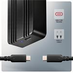 AXAGON EEM2-40G, USB-C 40Gbps externí box pro M.2 NVMe SSD, zesílený hliník