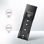 AXAGON EEM2-GTS, USB-C 3.2 Gen 2 - M.2 NVMe SSD kovový THIN box, bezšroubkový