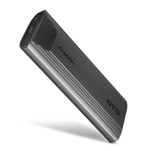 AXAGON EEM2-GTS, USB-C 3.2 Gen 2 - M.2 NVMe SSD kovový THIN box, bezšroubkový