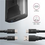 AXAGON EEM2-GTSA, USB-C 3.2 Gen 2 - M.2 NVMe SSD kovový THIN box, bezšroubkový