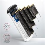 AXAGON EEM2-SA USB micro-B - M.2 SATA SSD RIBBED box