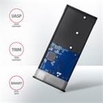 AXAGON EEM2-SB2, USB-C 3.2 Gen 2 - M.2 NVMe & SATA SSD RAW box, černý