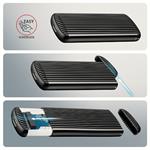 AXAGON EEM2-SC, externý box USB-C 10 Gb/s pre M.2 NVMe SSD, bez skrutiek, rebrovaný hliník