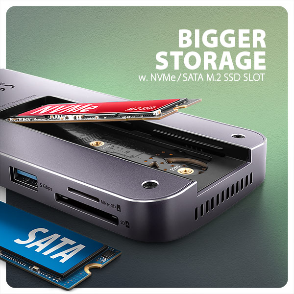 AXAGON HMC-12GM2 USB-C 10Gbps GEN2COMBO 12in1 hub