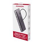 AXAGON HMC-4KX3 USB 5Gbps hub, 3x USB-A, 2x HDMI, DP