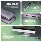 AXAGON HMC-6GM2, USB-C 10Gbps GEN2COMBO 6in1 hub