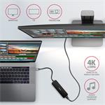 AXAGON HMC-6H4A, rozbočovač USB 3.2 Gen 1, 4x porty USB-A, HDMI 4k/30Hz, PD 100W, kábel USB-C 20cm