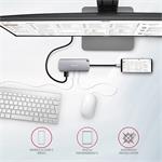 AXAGON HMC-6M2, USB 3.2 Gén 1 húb, porty 2x USB-A, HDMI, M.2