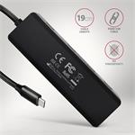 AXAGON HUE-C1C, 4x USB 5Gbps TRAVEL hub, napájací konektor USB-C, kábel USB-C 19 cm