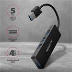 AXAGON HUE-G1A, 4x USB 3.2 Gén 1 SLIM húb