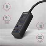 AXAGON HUE-M1AL, 4x USB 3.2 Gén 1 MINI húb, 1.2m kábel