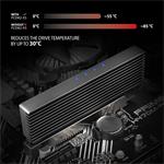 AXAGON PCEM2-XS, PCIe x16 - M.2 NVMe M-key slot adaptér, kryt s chladičem pro pasivní chlazení