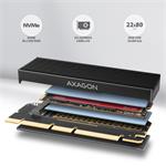 AXAGON PCEM2-XS, PCIe x16 - M.2 NVMe M-key slot adaptér, puzdro s chladičom na pasívne chladenie