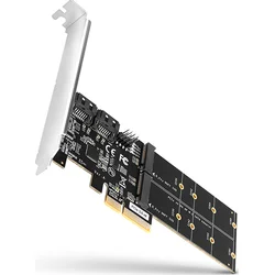 AXAGON PCES-SA4M2 PCIe řadič 2x SATA 6G + 2x SATA M.2