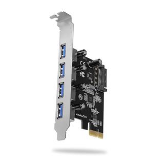 AXAGON PCEU-430VL PCIe radič 4x externý SuperSpeed USB