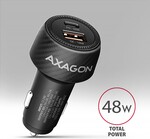 AXAGON PWC-PQ48 nabíjačka do auta 48 W, USB-A + USB-C, PD3.0/PPS/QC4+/SFC/Apple