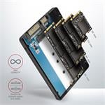 AXAGON RSS-M2B, SATA - M.2 SATA SSD, interný 2,5" ALU box, čierny