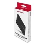 AXAGON RSS-M2B, SATA - M.2 SATA SSD, interný 2,5" ALU box, čierny