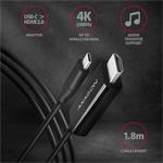 AXAGON RVC-HI2C, adaptér USB-C -> HDMI 2.0, 1,8 m kábel
