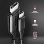 AXAGON RVC-HI2MC, redukcia USB-C -> HDMI 2.0a / kábel 1,8 m, 4K/60Hz HDR10