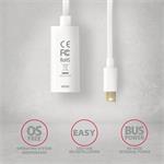 AXAGON RVDM-HI14NW, redukcia / adaptér miniDisplayPort -> HDMI 1.4