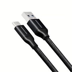 AXAGON USB-C <> USB-A 3.2 Gen 1 kabel 2m, černý BUCM3-AM20B - Tablety - příslušenství