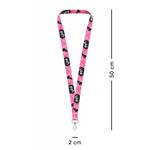 BAAGL Přívěsek na klíče dlouhý – lanyard, růžový
