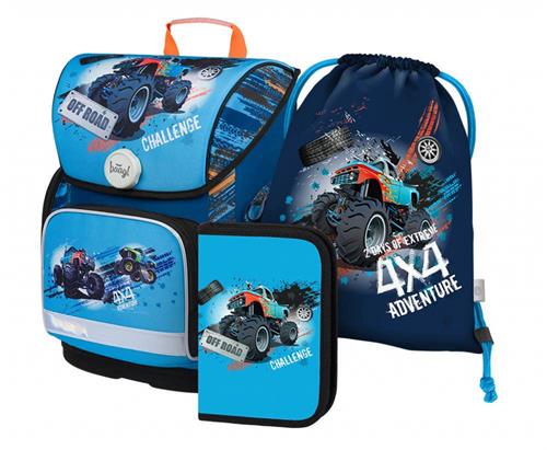 BAAGL SET 3 Ergo Truck: aktovka, peračník, taška
