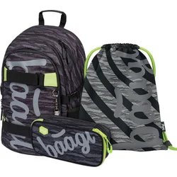 BAAGL SET 3 Skate Grey: batoh, penál, sáček