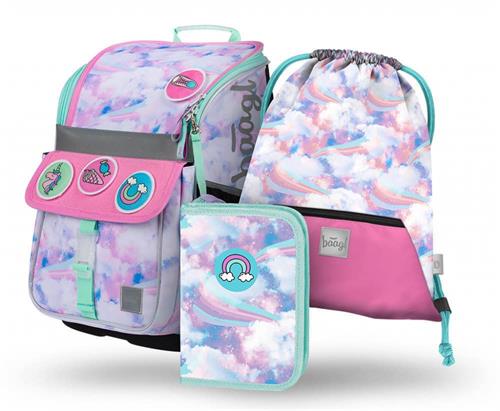 BAAGL SET 3 Zippy Sky - Kreativ: aktovka, peračník, taška