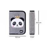 BAAGL Školský penál klasický s dvoma chlopňami Panda