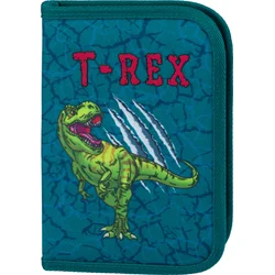 BAAGL Školský penál klasický s dvoma chlopňami T-REX
