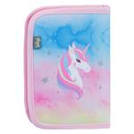 BAAGL Školský peračník klasický s dvoma chlopňami Rainbow Unicorn