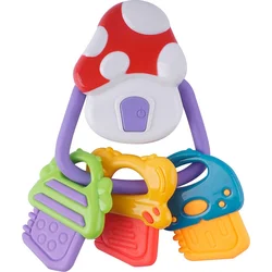 Baby Mix Detská hrkálka so zvukovou muchotrávkou a kľúčmi