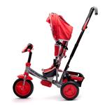 Baby Mix Detská trojkolka s LED svetlami Lux Trike červená